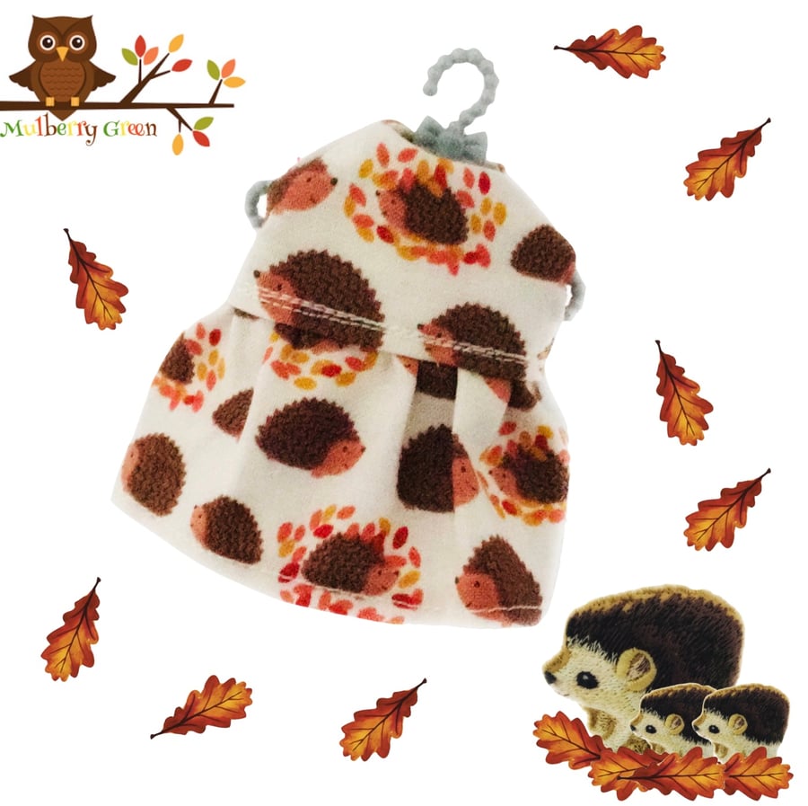 Baby Hedgehogs Dress to fit the Little Hugs dolls and Baby Daisy