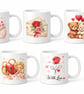Valentine’s Love Design Mugs – Cute & Romantic 11oz Ceramic