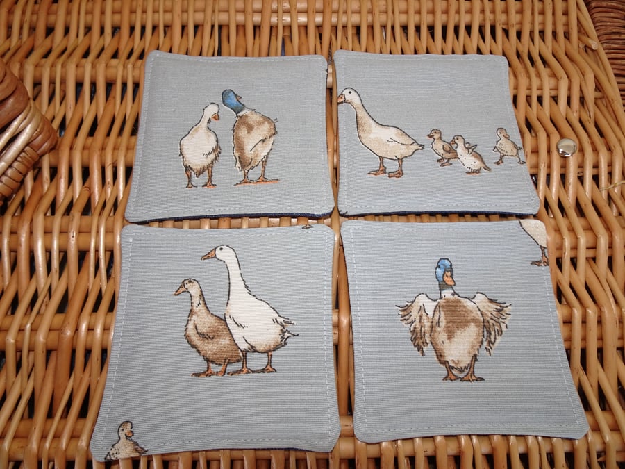 Duck Fabric Coasters