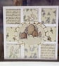Greeting Card Patchwork Bee Hive Card by Carolee Crafts PB2 - 0012