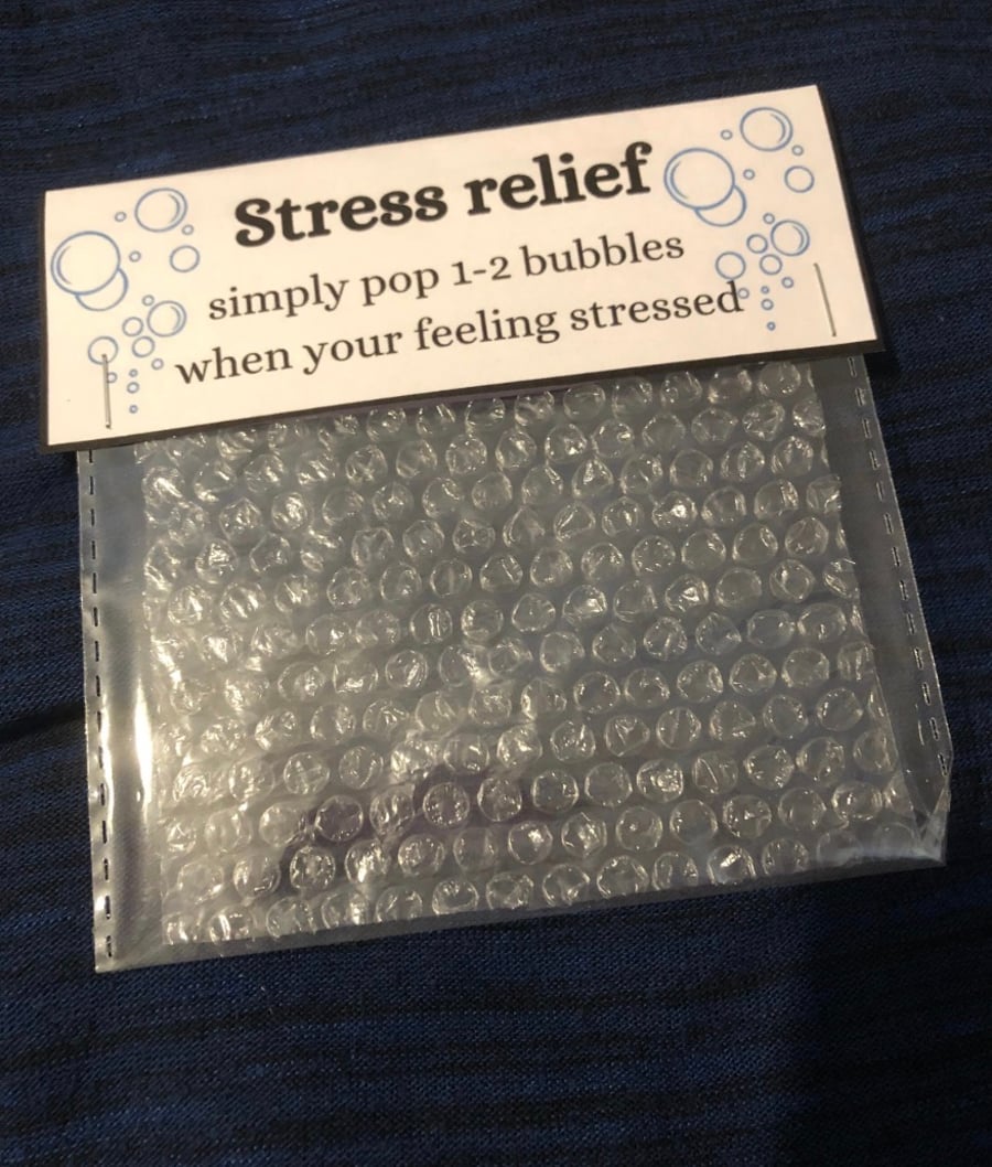 Novelty gift, stress relief, pop bubbles, fun and quirky