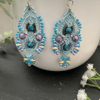 Beautiful Delicate Macrame Beaded Earrings, fashion earrings, mothers day