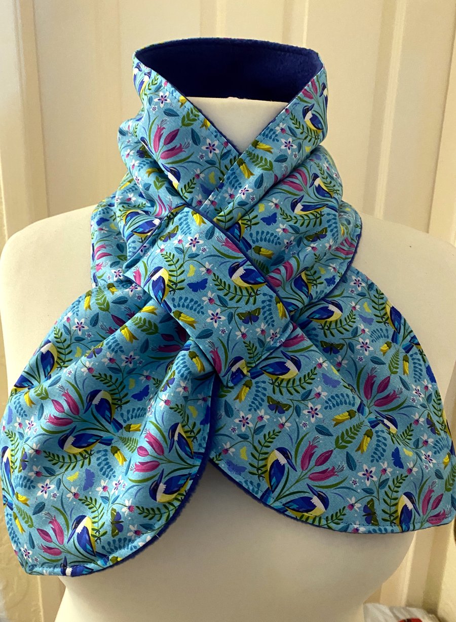 Neck warmer Scarf - neck gaiter - cowl - snood - Fleece Lined - Adult size 