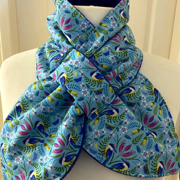 Neck warmer Scarf - neck gaiter - cowl - snood - Fleece Lined - Adult size 