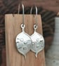 Silver Honesty Earrings, Handmade Nature Earrings, Seed Pod Jewellery 