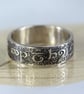 Silver Band ring with Elvish Runes  - Elven Jewellery Not All Those Who Wander  - Image 6
