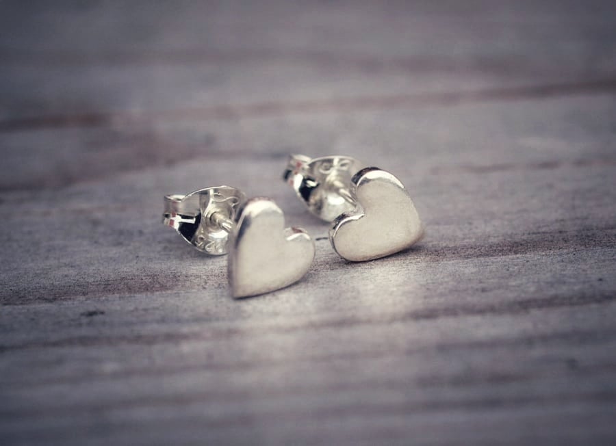 Heart Stud Earrings