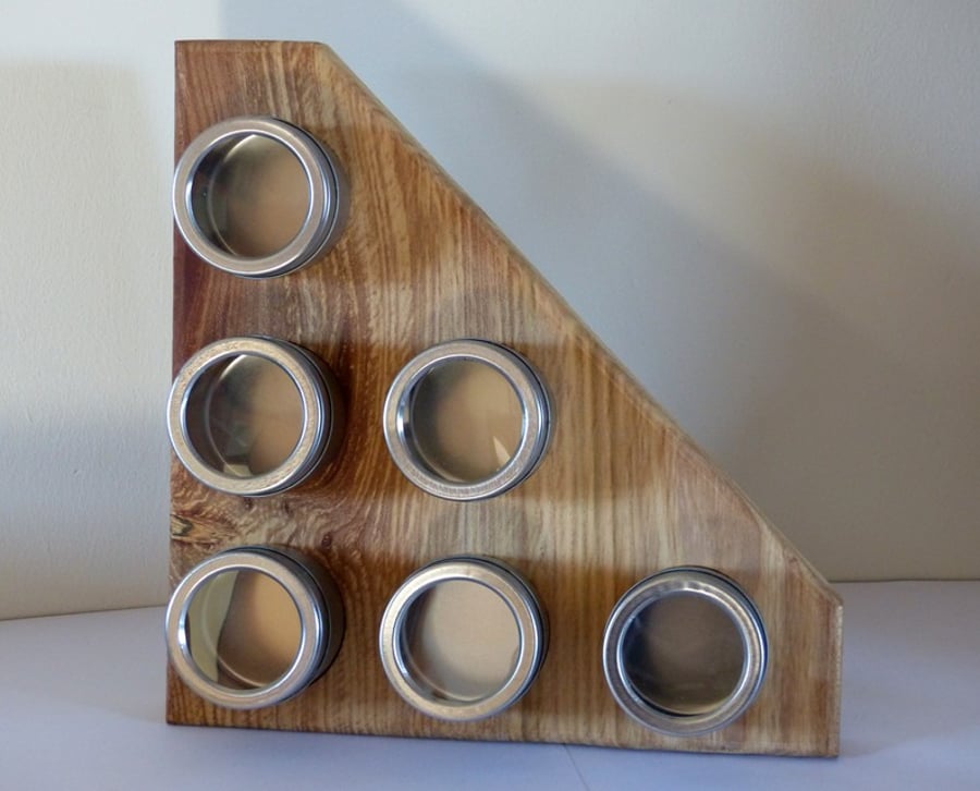 Wooden Herb & Spice Rack