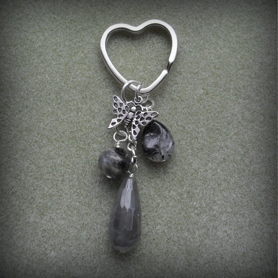 Semi Precious Gemstone Keyring