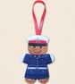 Royal Marine Gingerbread Decoration - Embroidered Military Character - Image 2