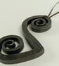 Rustic Swirl Wall Hanging Decor - Forged Steel - Image 2