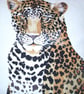 Leopard facing front cushion - Image 3