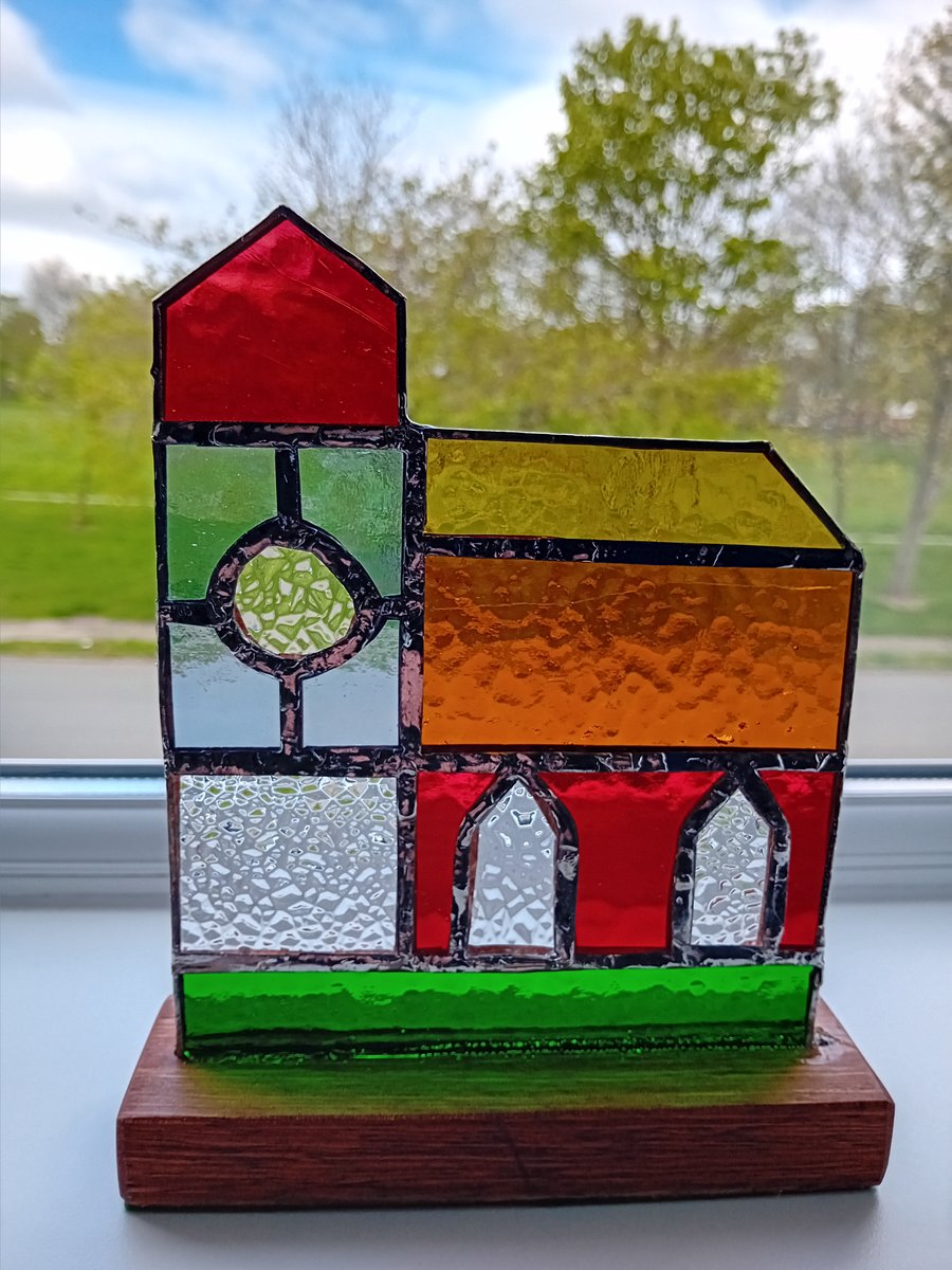 CHURCH - stained glass suncatcher