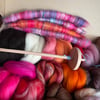 Drop Spindle Beginners Spinning Kit - Autumn shades