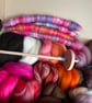 Drop Spindle Beginners Spinning Kit - Autumn shades