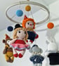 Cot Baby Mobile - Crochet Circus Nursery Decor