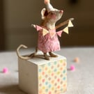 Hester a whimsical spun cotton mouse