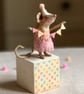Hester a whimsical spun cotton mouse