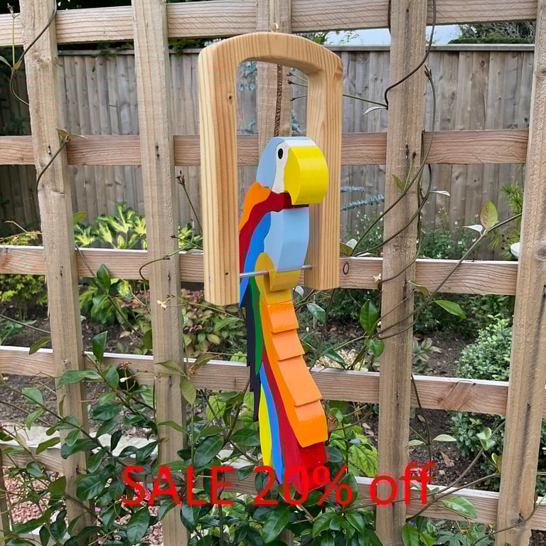 Colourful Parrot Hanging Decoration