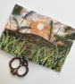 Sunset countryside sewing needle and pins case.  - Image 1