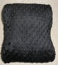 Tempur Pedic Original Contour Travel Neck Pillow Cover Black Plush Raised Spots - Image 4
