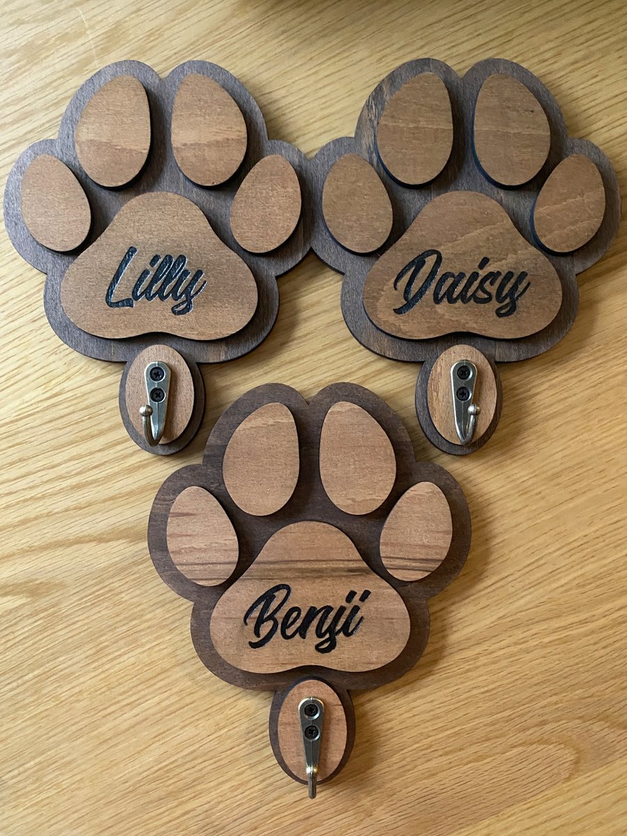 Personalised Dog Lead Hooks 