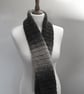 ladies Scarf Shades of Grey Ombre Style  - Image 6