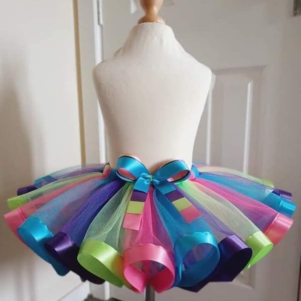 Girl's Mermaid Style Tutu Skirt - Ages From 0-6 Months to 6-7 Years UK 