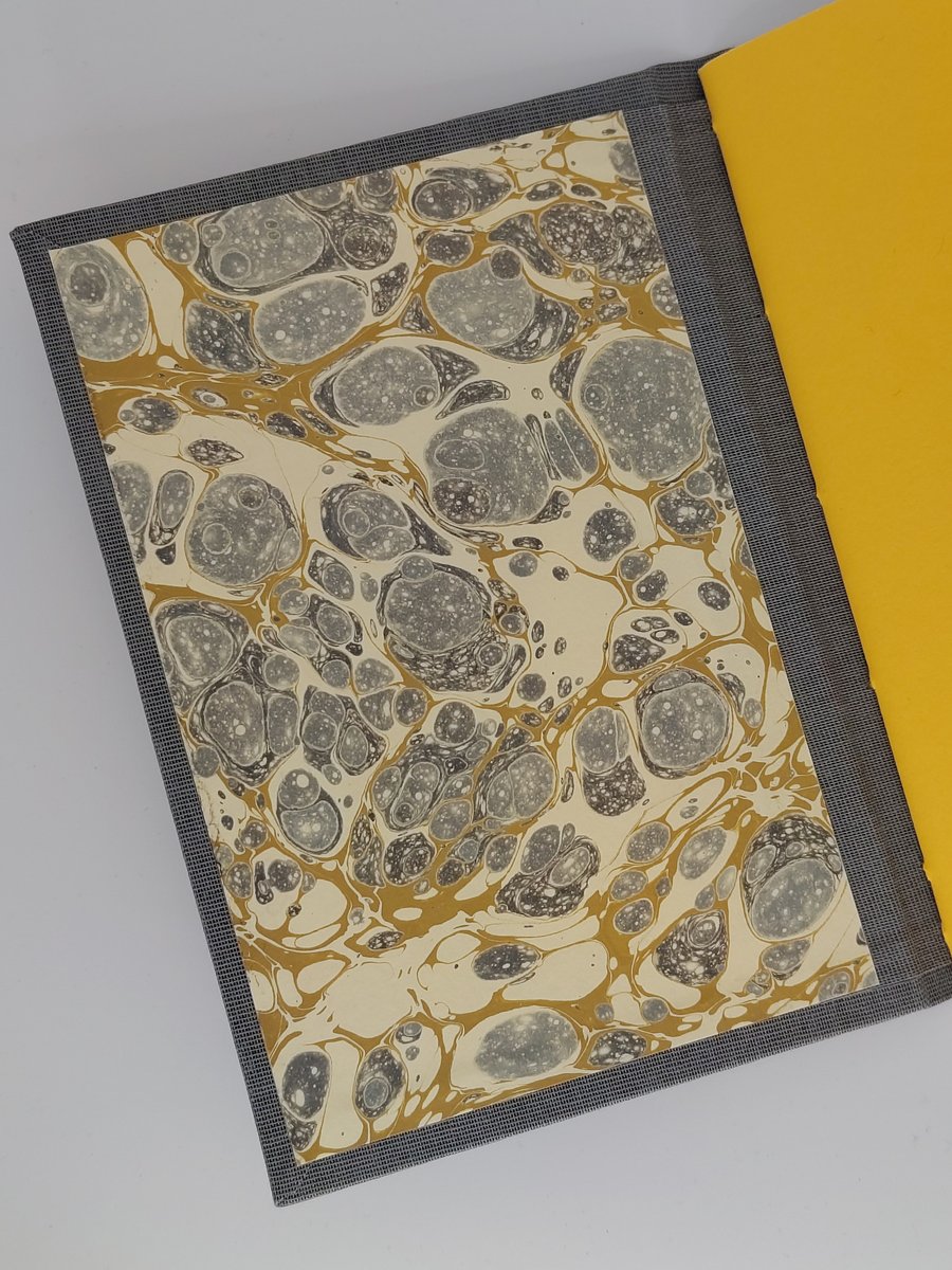 Handcrafted A6 notebook with recycled paper