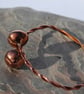 Copper torc bangle bracelet,   B49 - Image 5