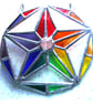 Stained Glass Rainbow Pentagon Star Suncatcher Decagon 005 - Image 4