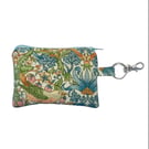 William Morris Strawberry Thief Coin Purse - Floral Zipped Purse - Handmade Gift