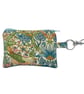 William Morris Strawberry Thief Coin Purse - Floral Zipped Purse - Handmade Gift - Image 1