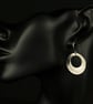 Silver Off-set Single Disc Drop Earring - Image 5