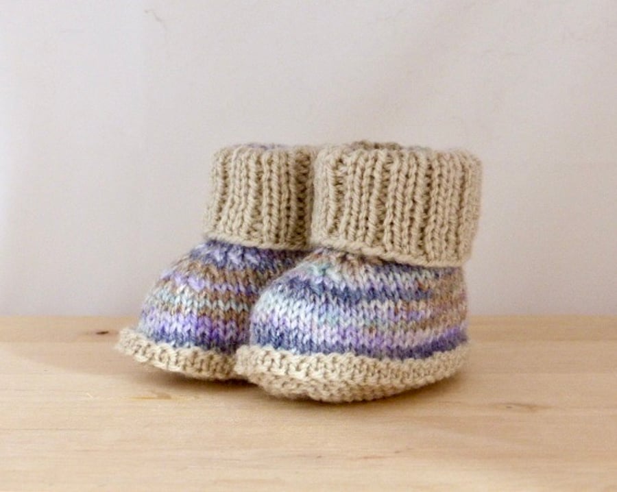 Hand Knitted Baby Booties