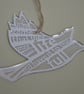 'Laser Tweet' - John 10:10 (acrylic, 18cm) - Image 1