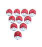 10 boy in red cap buttons 21mm - Image 1