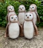 Woollen sculpture, mini owl, needle felted model - Image 5