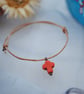 Friendship Bracelet-Leather & Howlite Cross - Image 4