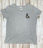 Womens Organic Ampersand T-Shirt- Personalise Ladies top, Alphabet tee