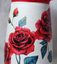 Recycled glass red rose vase - Image 5