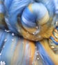 50g Forget Me Not Art Batt for Spinning & Felting - Image 2