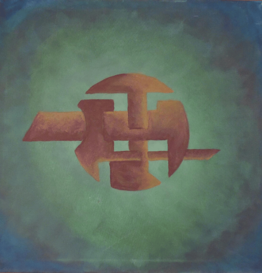 AUG01 - Abstract Geometric Painting