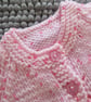 12" Early Baby Lace Edge Baby Girls Cardigan (Prem) - Image 2