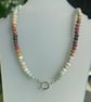 Sahara Sky Hand Knotted Beaded Gemstone Necklace - Image 8
