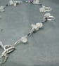 Quartz Crystal necklace with a heart toggle clasp, charms & Swarovski crystal - Image 4