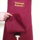 Mens apron funny Secret Willy Christmass gift, embroidered with 6 slogans