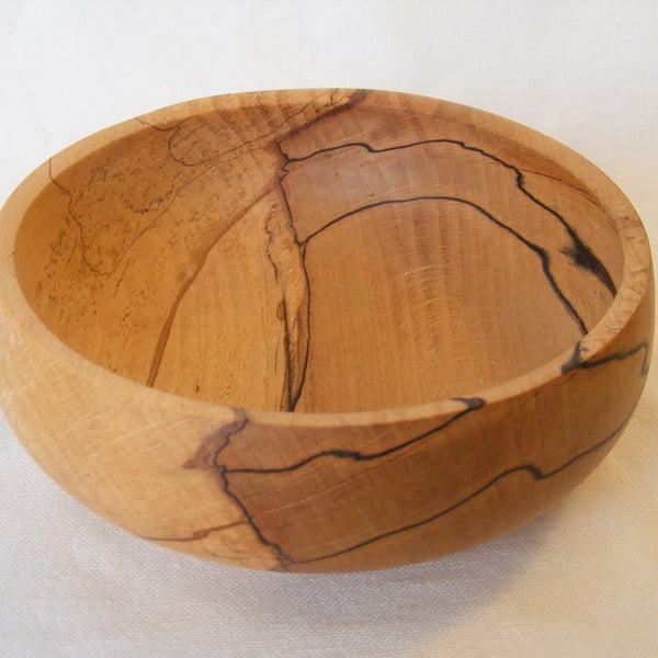 Spalted beech bowl