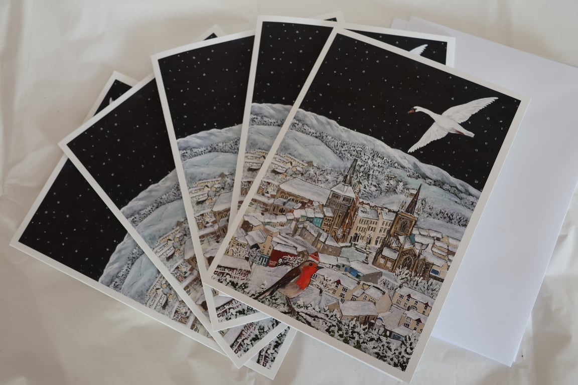 A Wintery Enniskillen Wonderland Pack of 5 A5 cards
