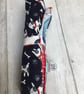 Travel cutlery roll with cutlery - navy and red dog lovers design. - Image 5